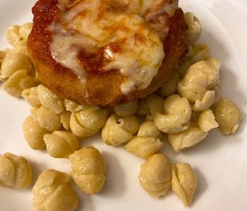 Ultimate Making Recipe Parmesan chicken over macaroni and cheese Restaurant Style