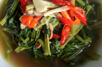 Resep Tumis Kangkung Teco (Teriyaki Tauco), Enak
