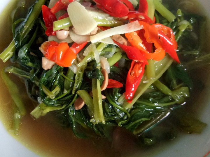 Resep Tumis Kangkung Teco (Teriyaki Tauco), Enak