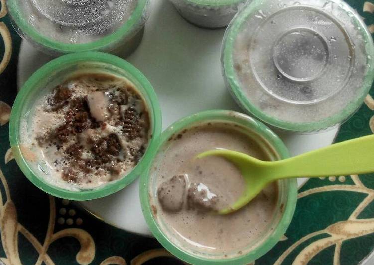 Bagaimana Menyiapkan Es cream oreo (no tepung maizena) Anti Gagal