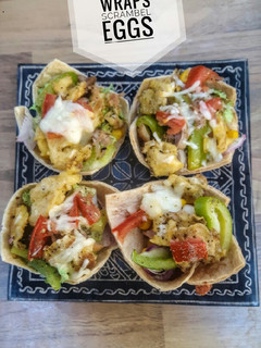 Foto resep Taco cups : Wraps scrambel eggs
