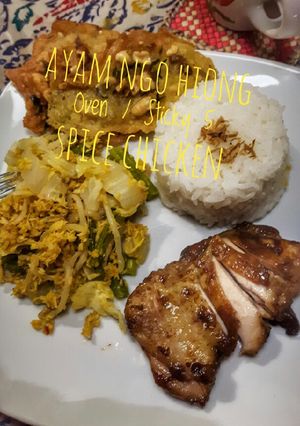 Foto resep Ayam Ngo Hiong Oven / Sticky 5 Spice Chicken