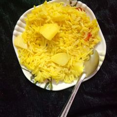 A picture of Potato and jeera pulav.