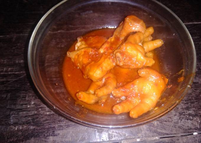 Resep Ayam Bumbu Rujak (+ Ceker Ayam) yang Lezat Sekali