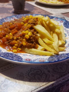 Una foto de Tomaticán con papitas de mi amor