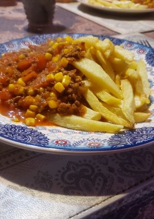 Una foto de Tomaticán con papitas de mi amor