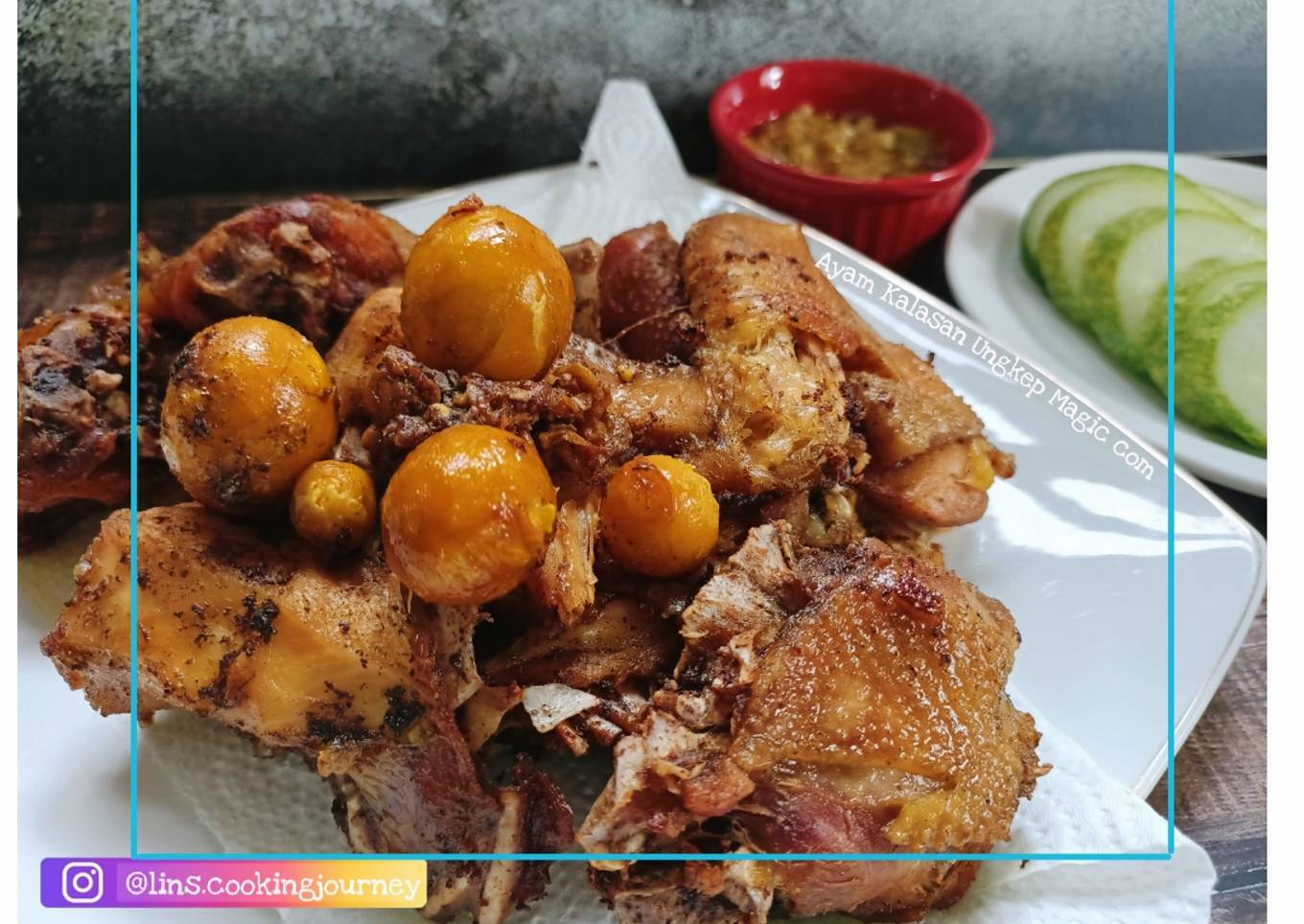 Ayam Goreng Kalasan (ungkep magic com)