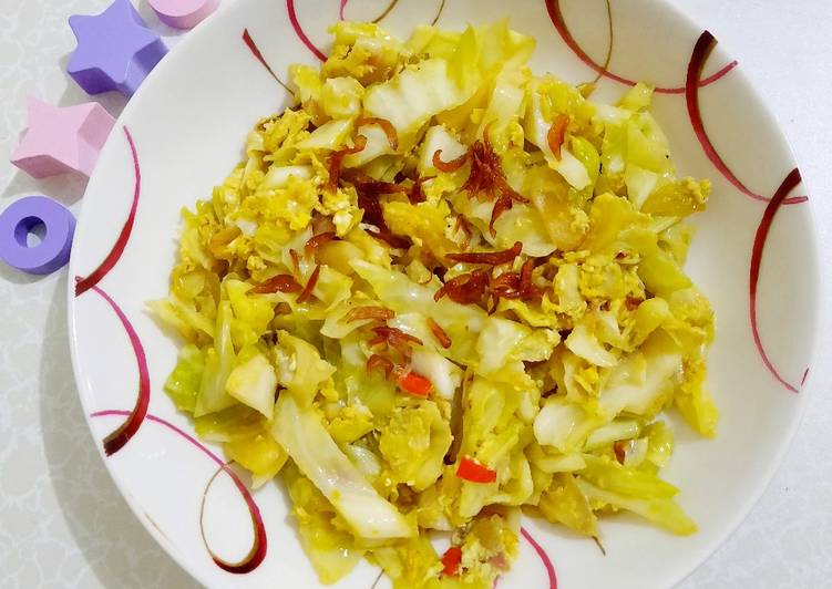 Resep masakan Tumis Kotel (Kol dan telur) | Langkah Membuat Tumis Kotel (Kol dan telur) Yang Sedap