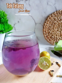 Foto resep Teh Telang Jeruk Nipis