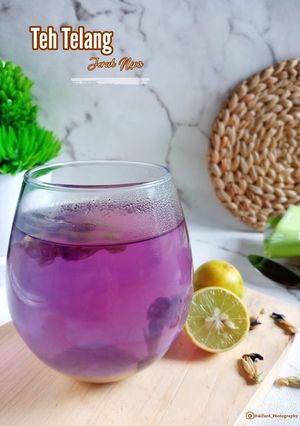 Foto resep Teh Telang Jeruk Nipis