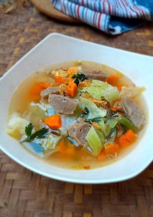 Foto resep Sup Bakso & Sayuran