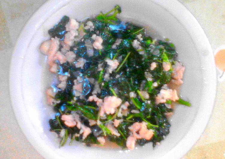 Cah Bayam Ayam Cincang