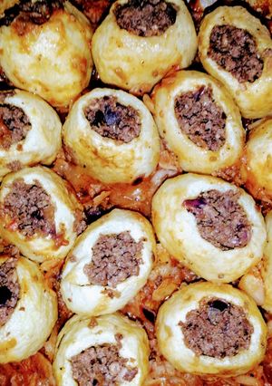 صورة لوصفة بطاطس محشية باللحمة المفرومة 🥔🥔