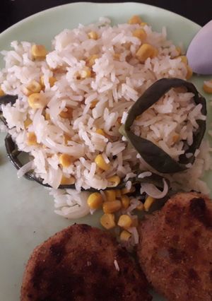 Una foto de Arroz con poblano