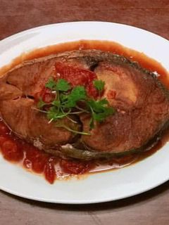 Hình của món Cá thu sốt cà chua.