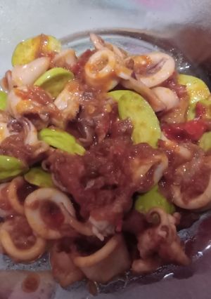 Foto resep Oseng Cumi Pete Pedas