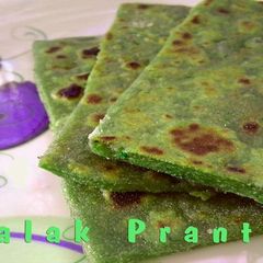 Palak Prantha Recipe A picture of Palak Prantha Recipe.