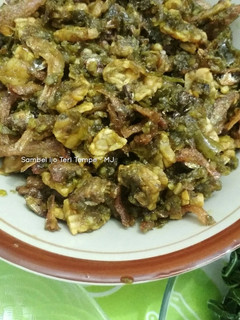 Foto resep Sambel Ijo Teri Tempe