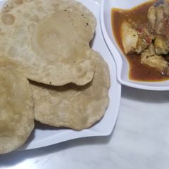 A picture of Patera with chicken soup.