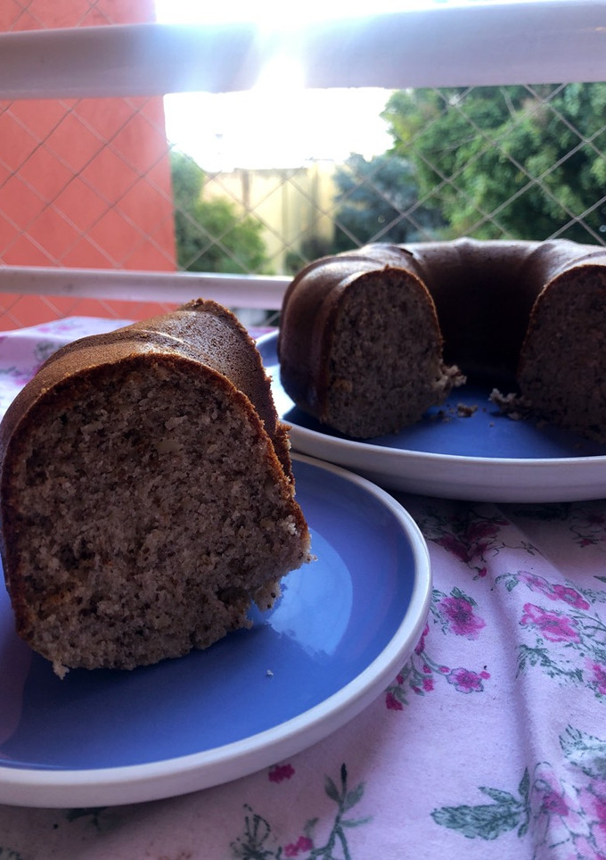 Una foto de Budín de banana y nuez