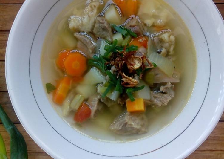 Resep Sup daging sapi Enak Banget
