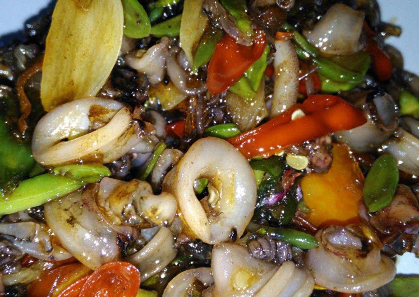 Cumi bumbu dengan merica SP 6