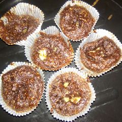 A picture of Chocolate dates cup cake.