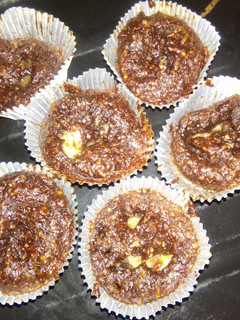 A picture of Chocolate dates cup cake.
