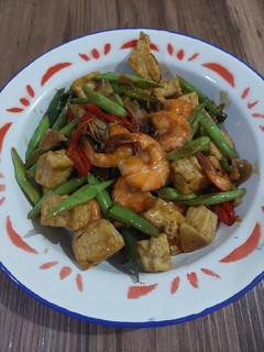 Foto resep Tumis Udang Buncis Tahu Lada Hitam