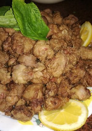 صورة لوصفة كبدة مقلية بالطحين