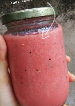 Hình của món Smoothie dưa hấu chuối.