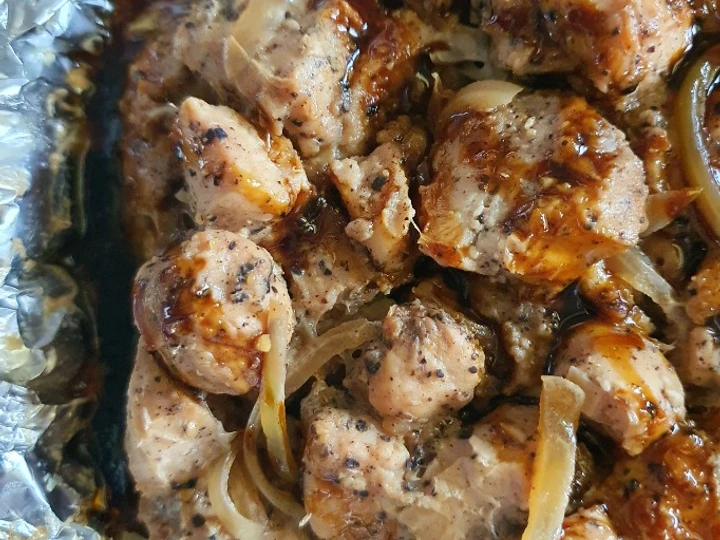 Langkah Gampang Menyiapkan Resep  Ayam Kukus Lada Hitam yang Lezat, Lezat