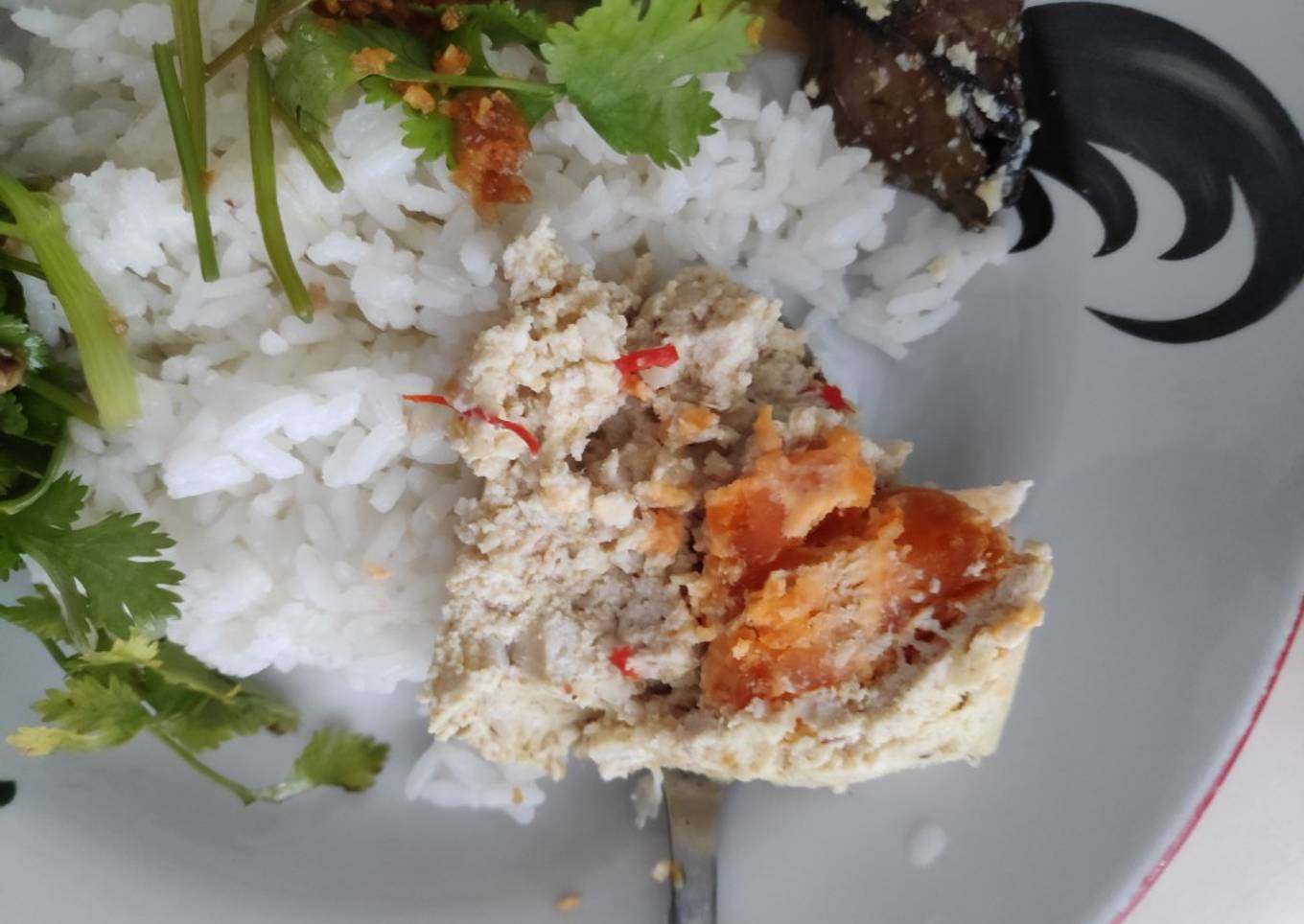 Pepes Tahu Putih Telur Asin / Botok Tahu