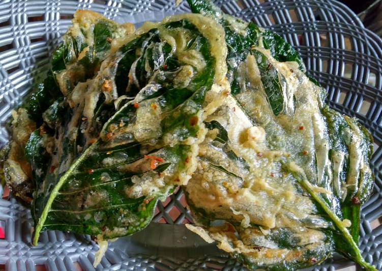 Keripik bayam satu kali goreng langsung kriuk