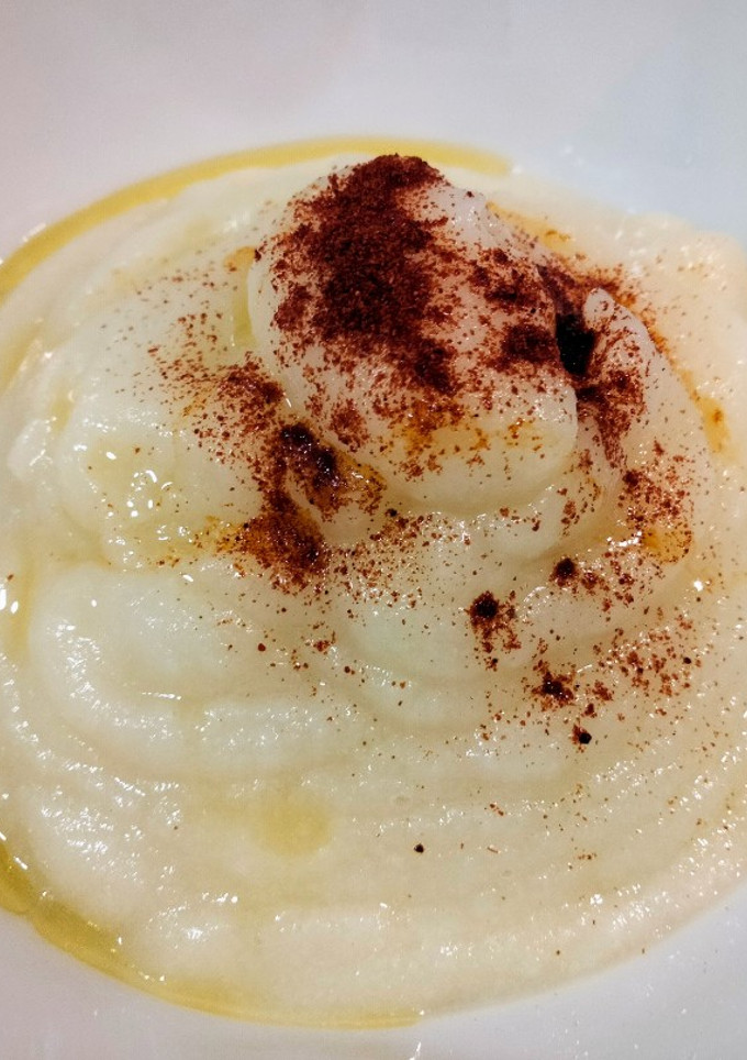 Una foto de Puré de coliflor