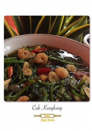 Foto resep Cah kangkung udang