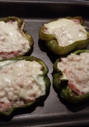 Una foto de Morrón relleno