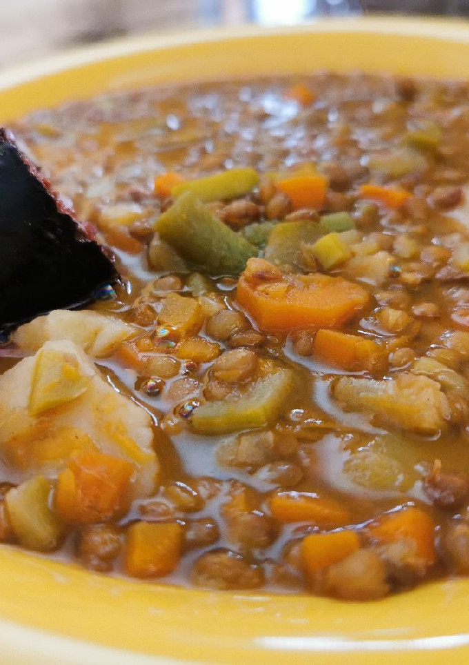 Una foto de Lentejas con verduras!!!