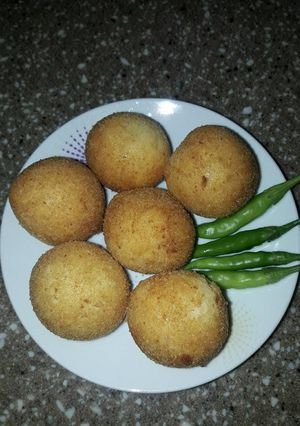 Foto resep Donat asin atau bola kasti