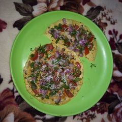 A picture of Butter masala papad.