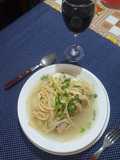 Caldo de gallina... este es una receta peruana muy buena
