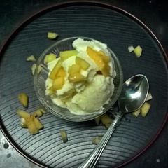 A picture of Musk Melon Ice Cream.