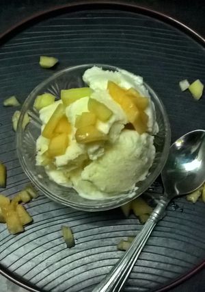 A picture of Musk Melon Ice Cream.