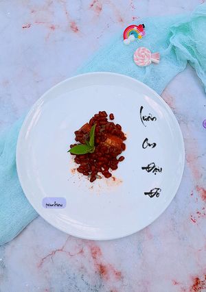 Hình của món Lươn om đậu đỏ.