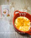 SOUP BÍ NGÔ BÁNH MÌ SỮA- Ăn dặm