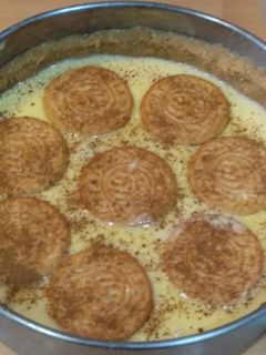 Una foto de Tarta de natillas, plátano y dulce de leche