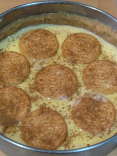 Una foto de Tarta de natillas, plátano y dulce de leche