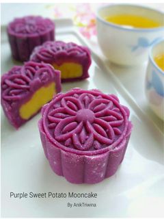 Foto resep Purple Sweet Potato Mooncake