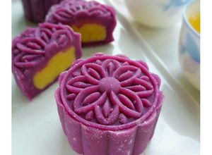 Foto resep Purple Sweet Potato Mooncake