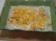 A picture of creamy white fish and potatoes